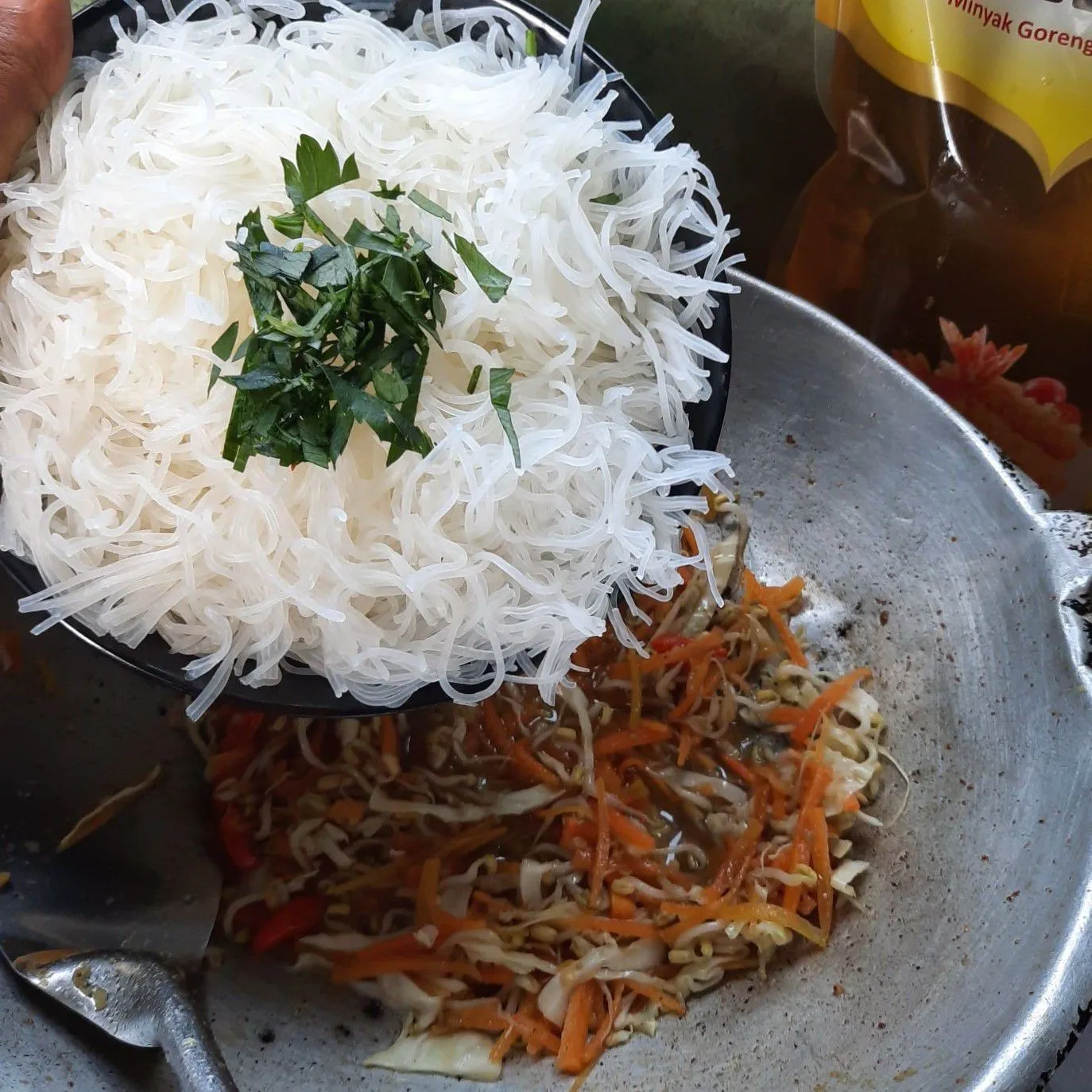 Step 4 Bihun Sayur