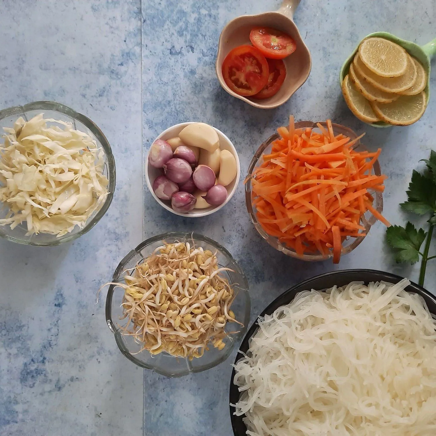 Step 1 Bihun Sayur