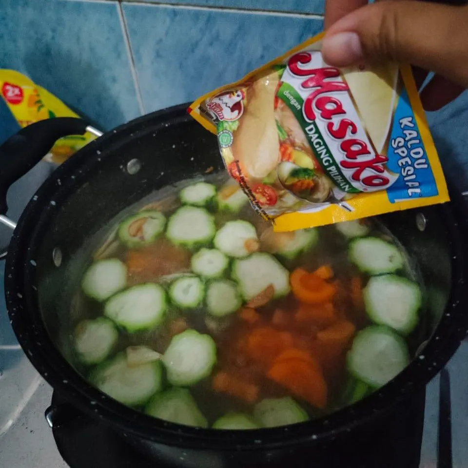 Step 7 Sayur Oyong Soun