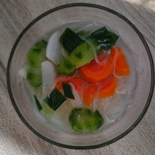 Step 9 Sayur Oyong Soun