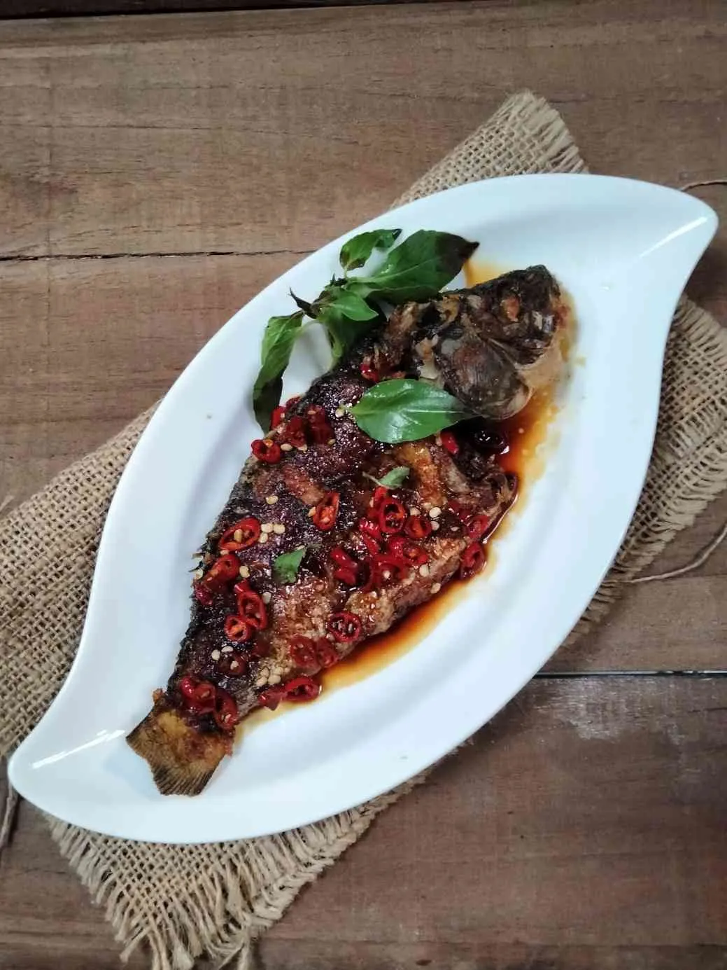 Ikan Mas Duri Lunak Saus Kecap