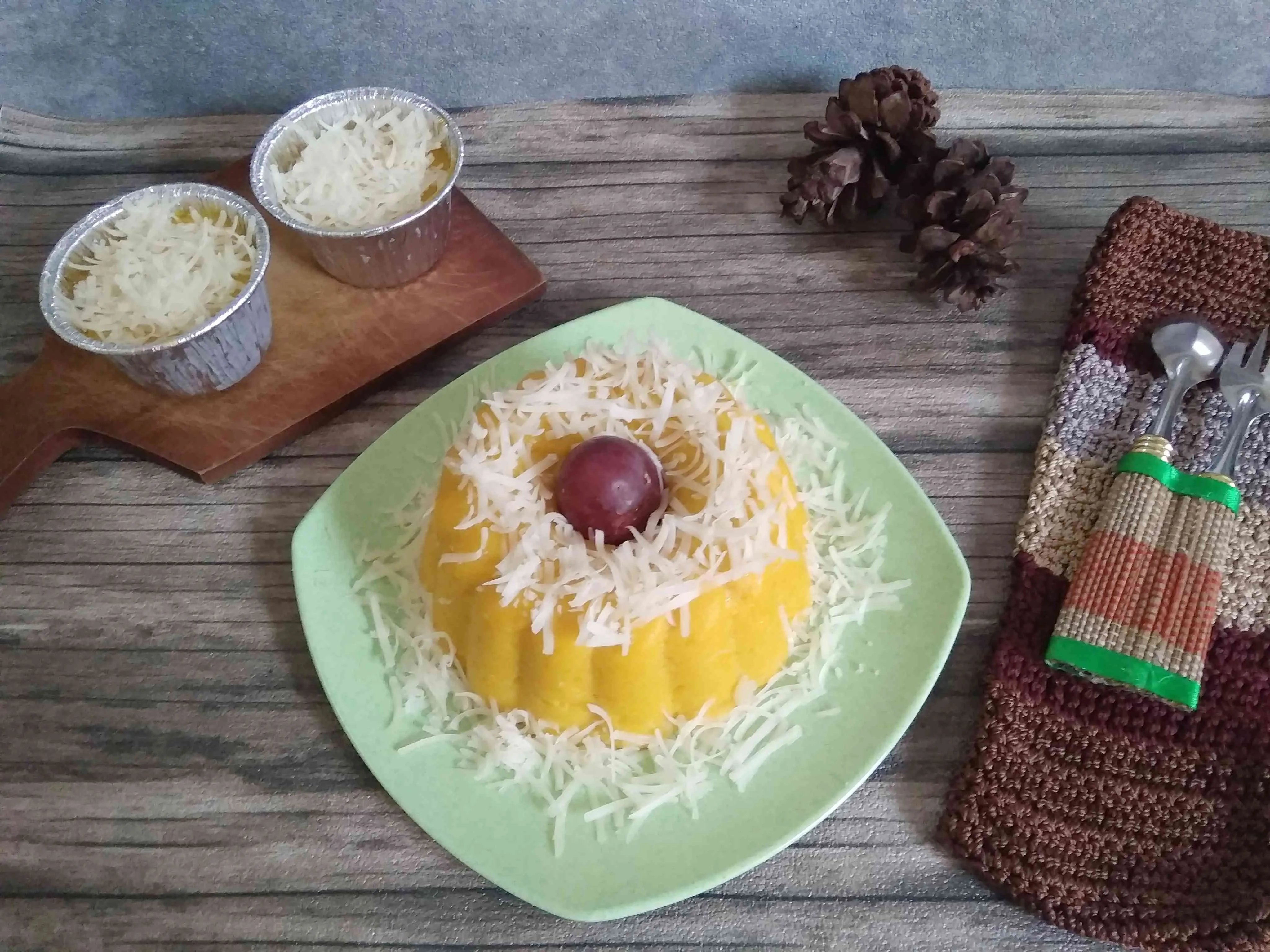 Wadai Bingka Labu Kuning versi Kukus #UntukSiBuahHati