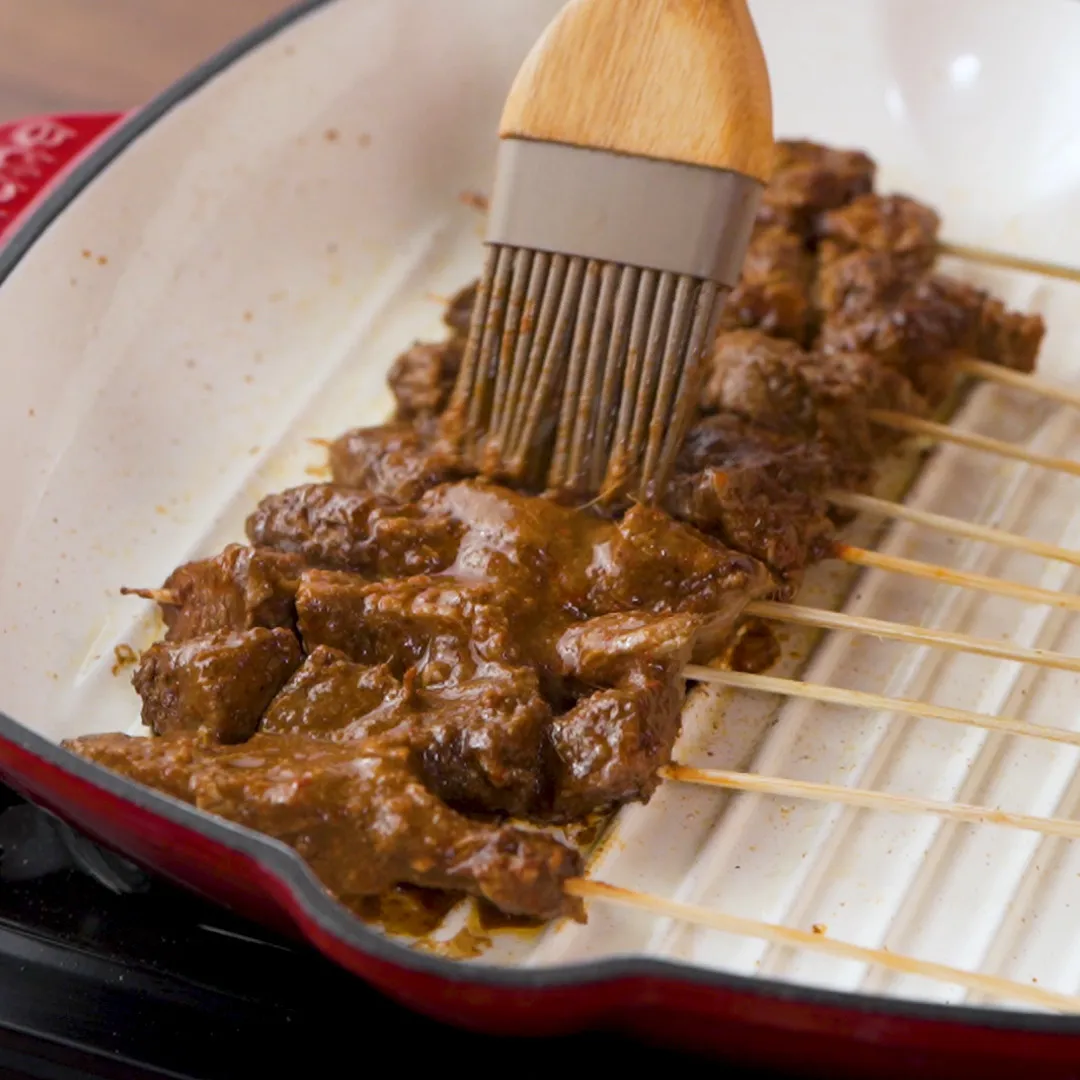 Step 4 Sate Bakar Bumbu Rendang
