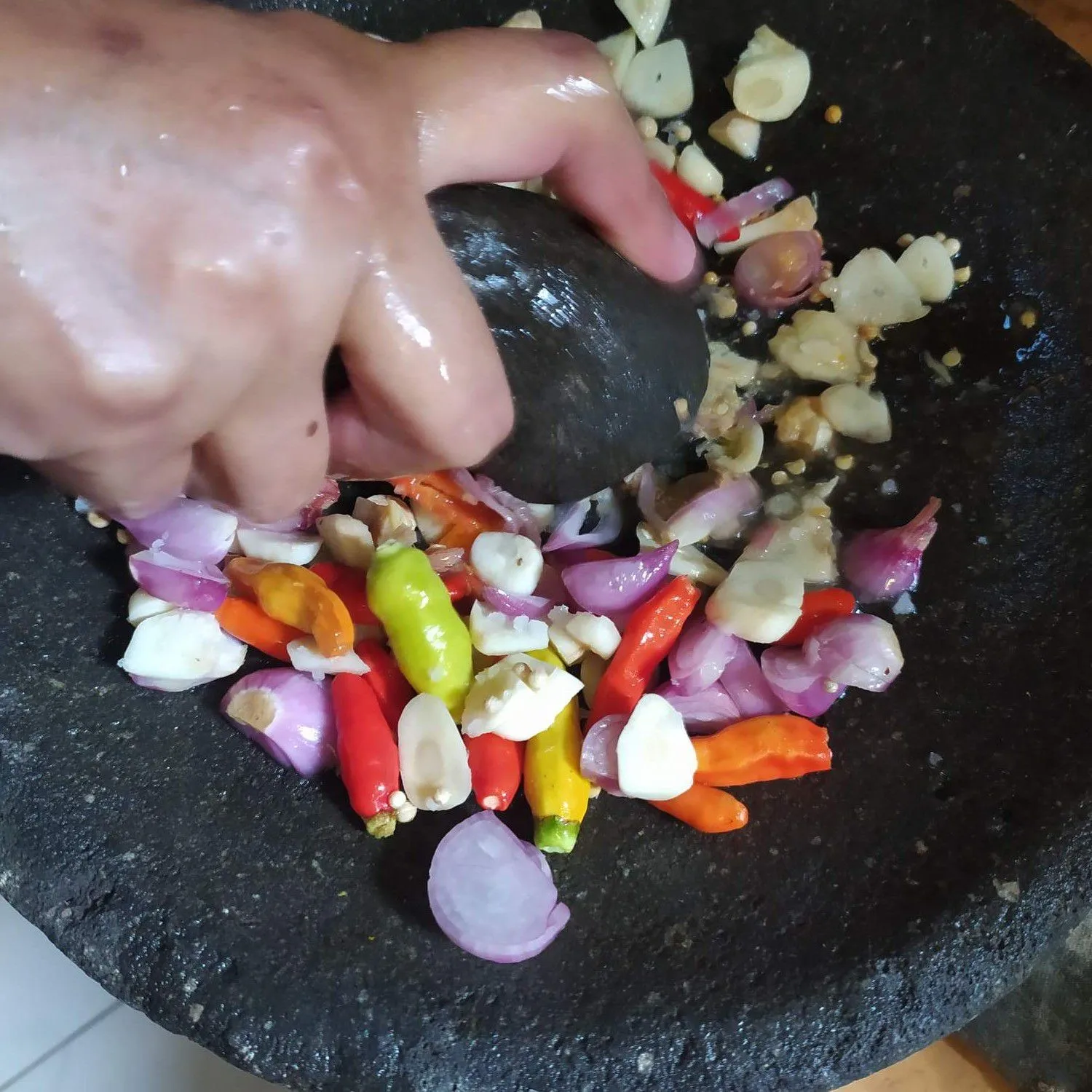 Step 3 Sayur Pedes Kaki Kambing