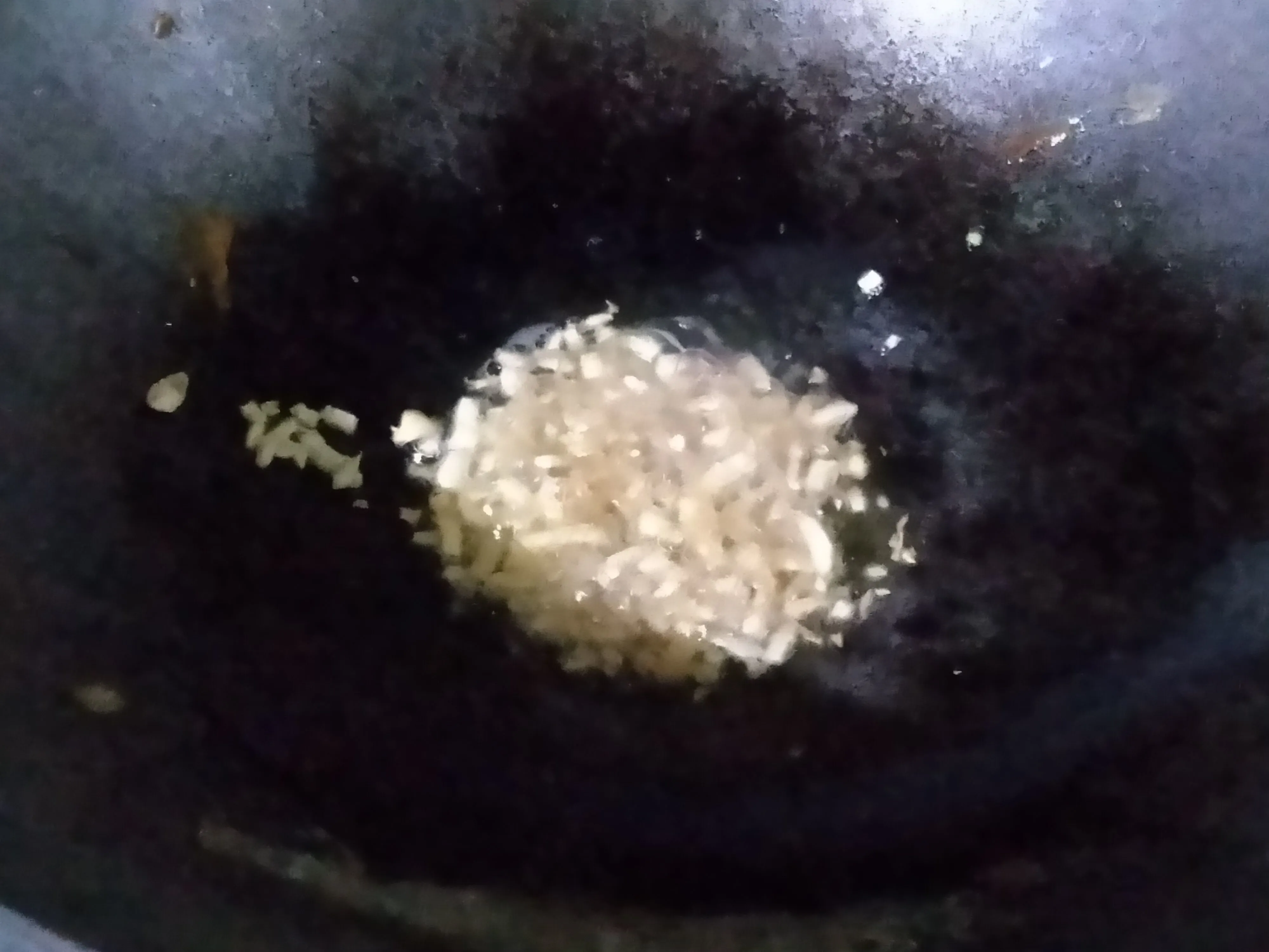 Step 4 Pokcoy Siram Daging Cincang