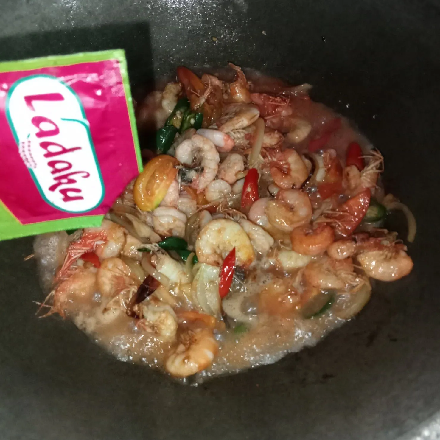 Step 5 Udang Masak Tomat