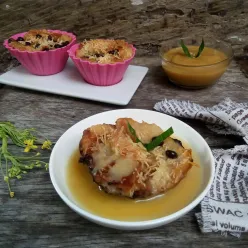 Pudding Roti Saus Kinca Durian #UntukSiBuahHati