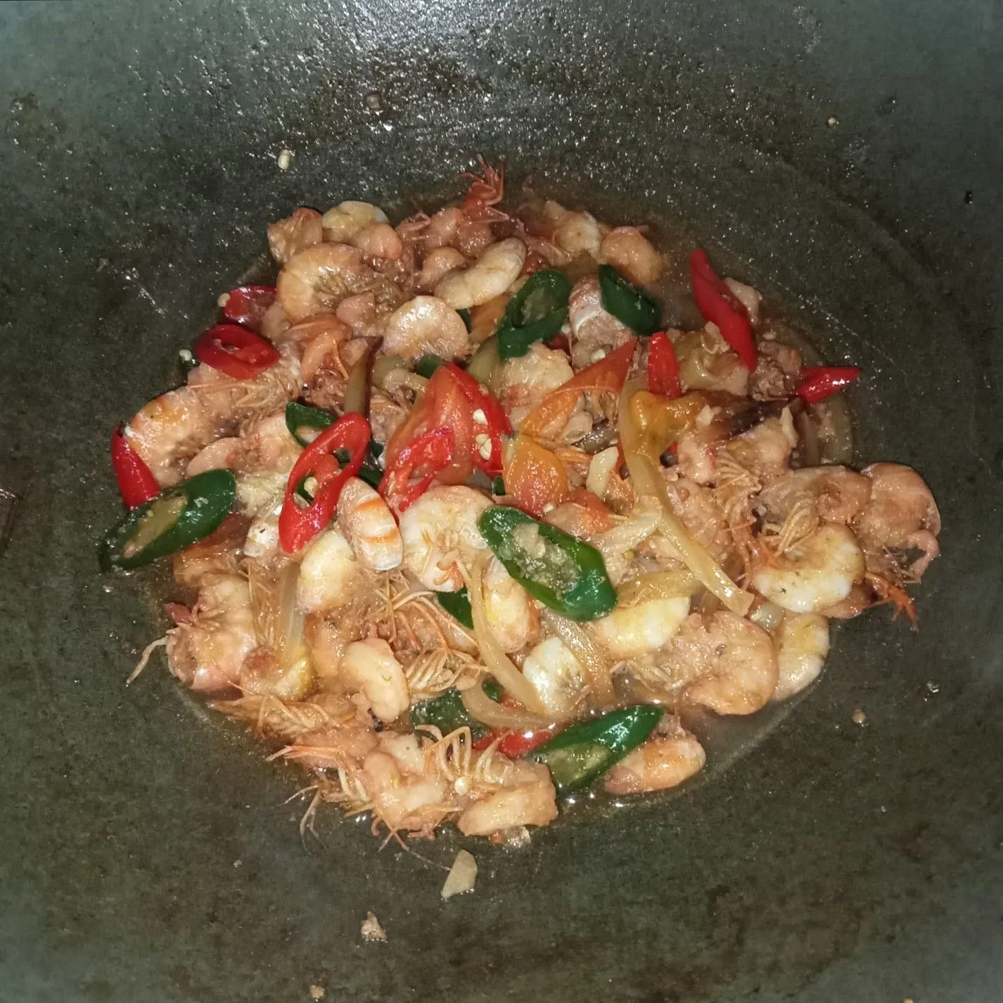 Step 6 Udang Masak Tomat