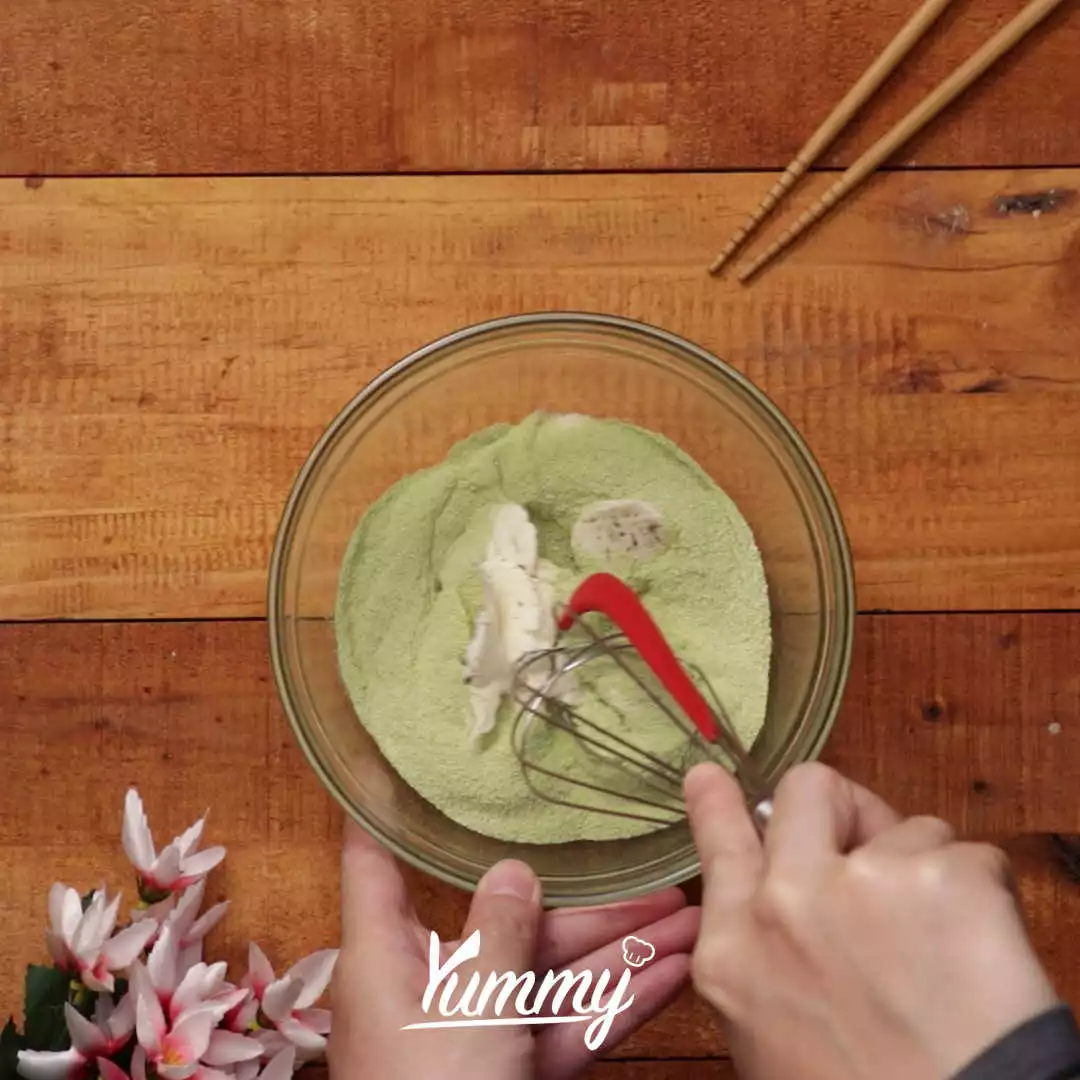 Step 2 Milky Matcha Cream