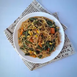 Oseng Kacang Panjang dan Kecambah