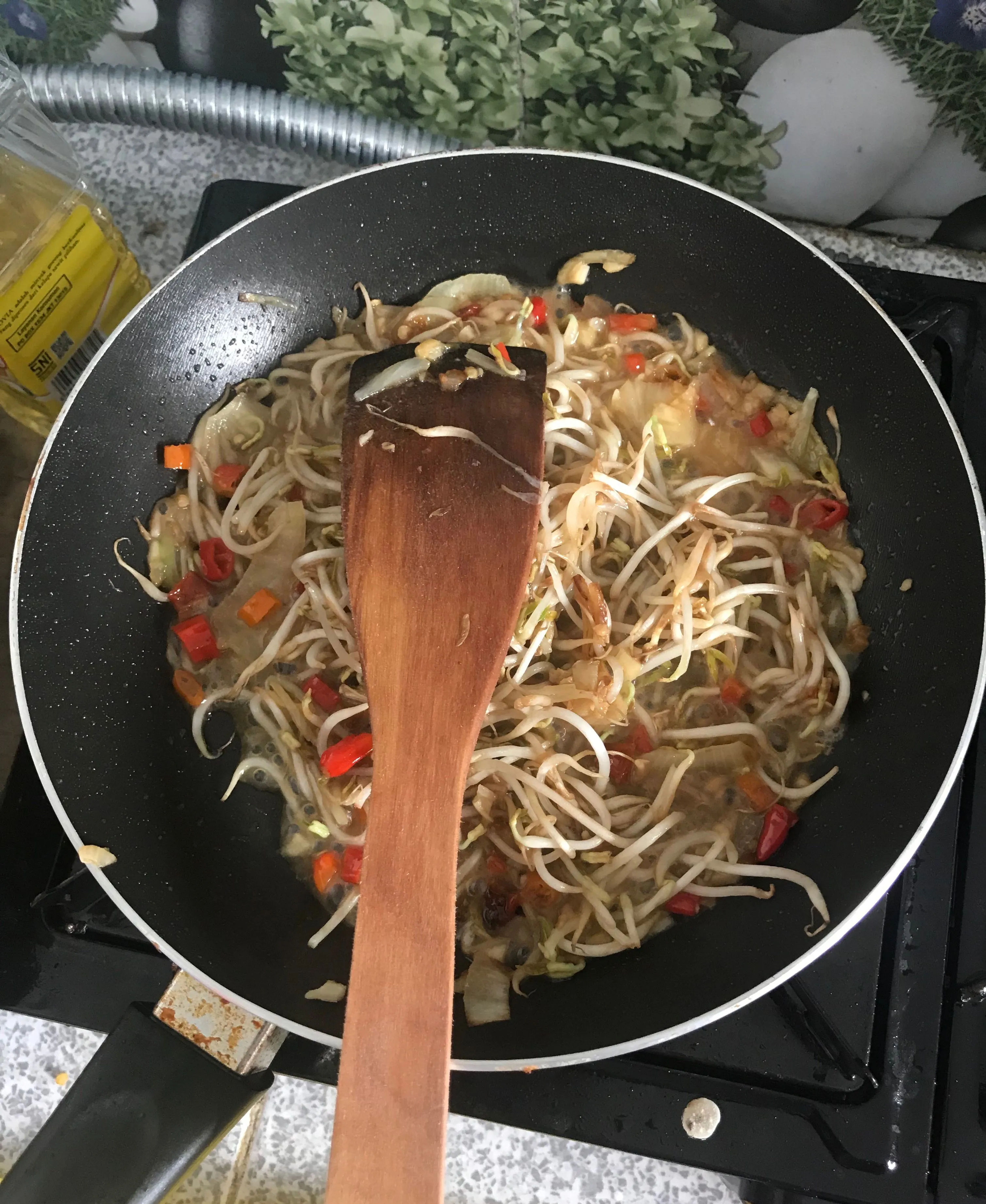 Step 4 Tumis Tauge Telur Puyuh