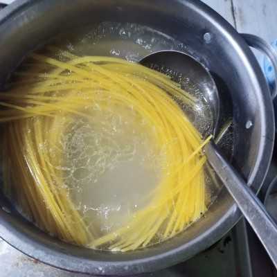 Step 1 Spaghetti Carbonara