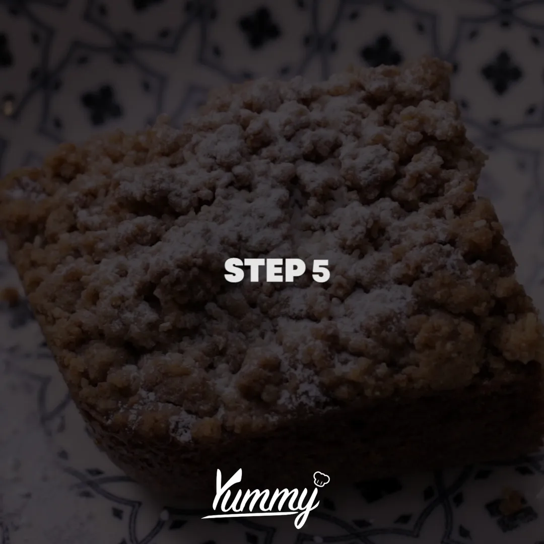 Step 5 Bolu Kopi Crumble