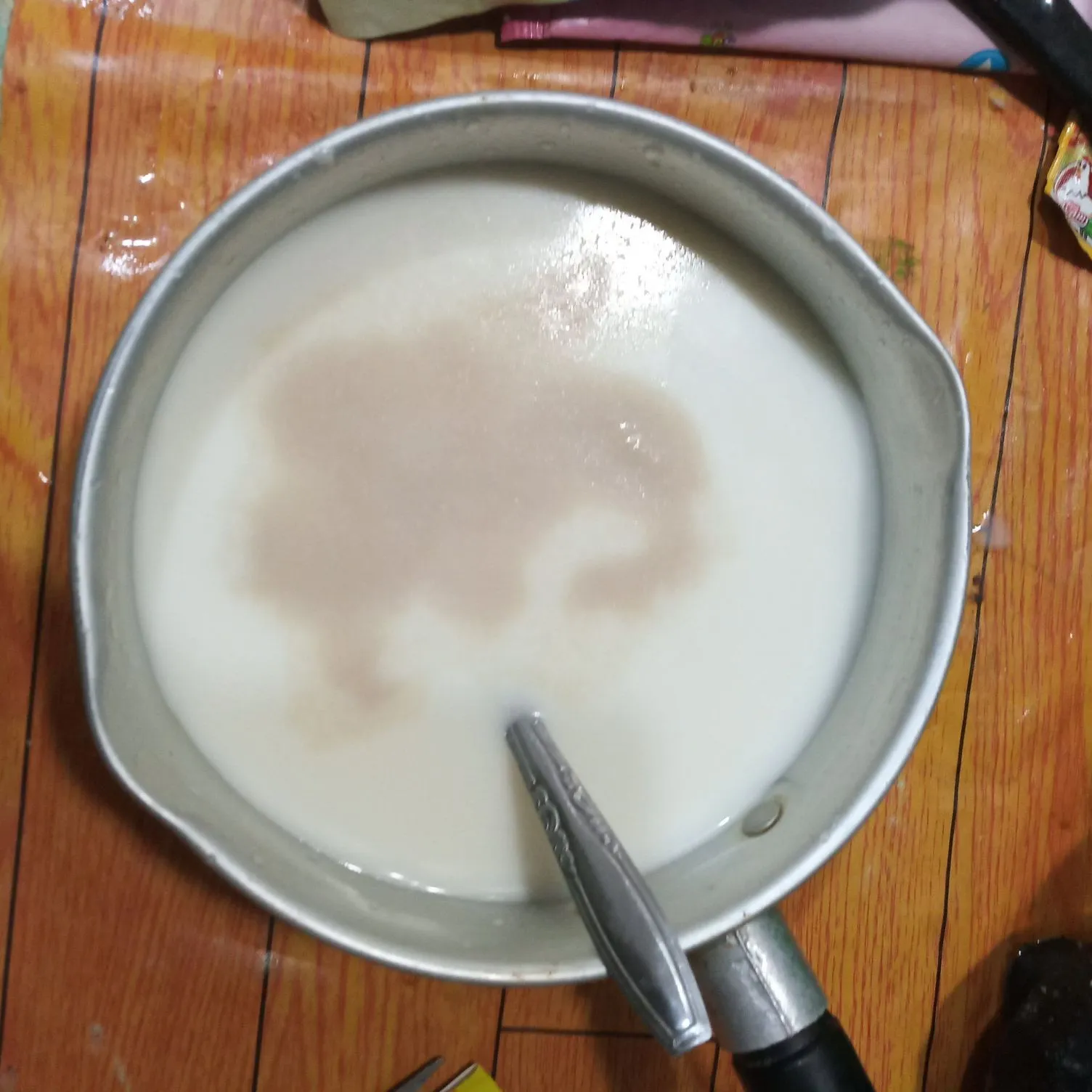 Step 2 Puding Susu Sirup Jeruk