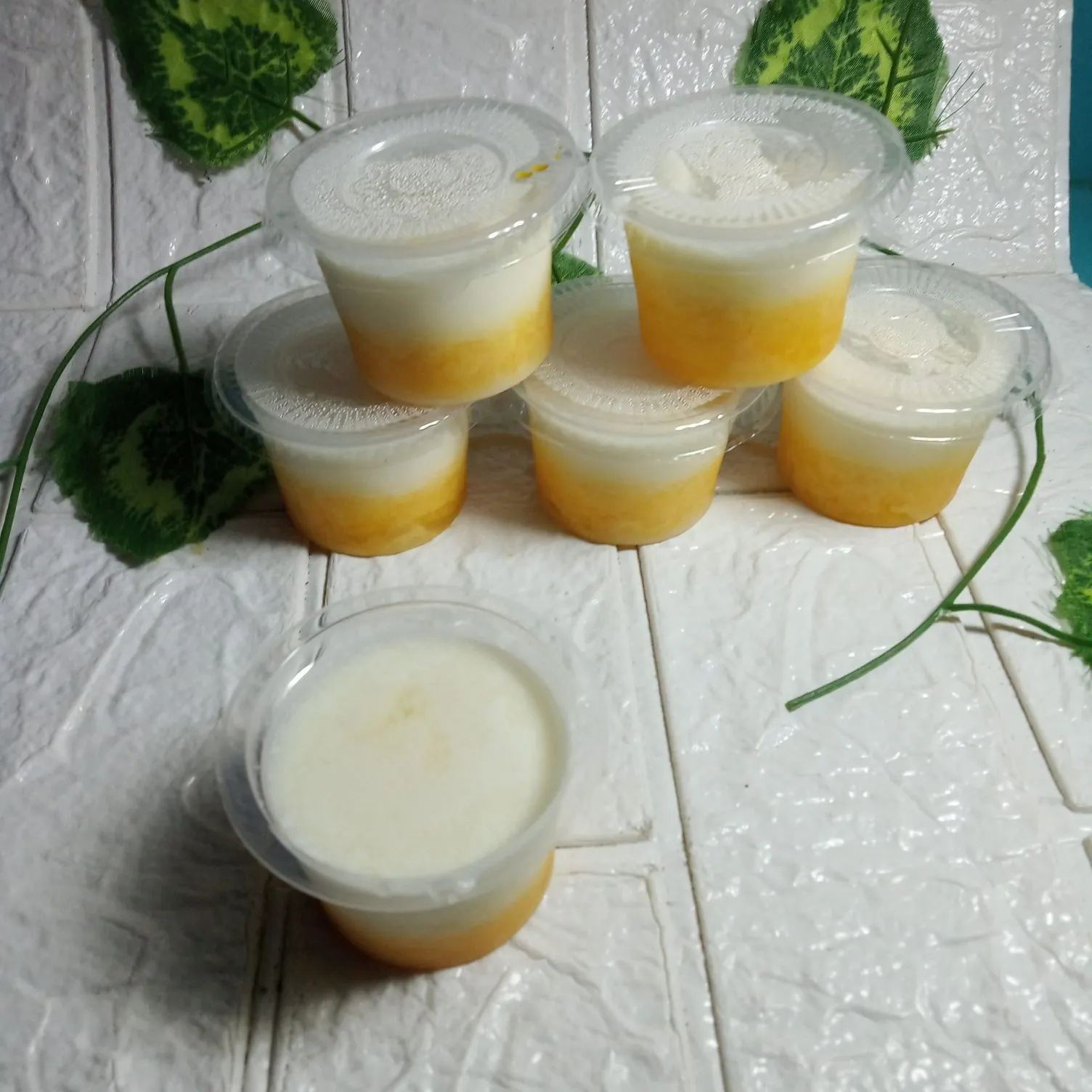Step 6 Puding Susu Sirup Jeruk