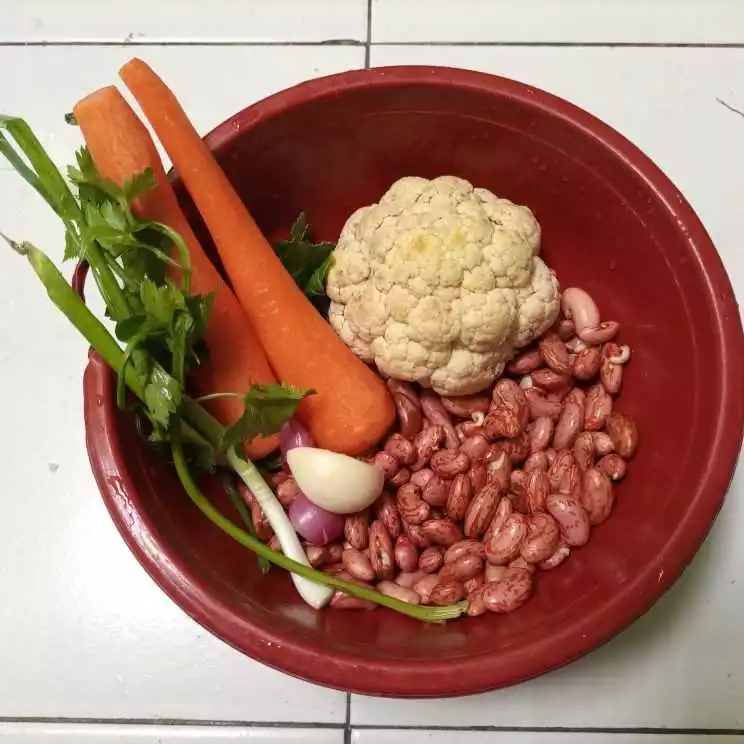 Step 1 Sup Kacang Merah