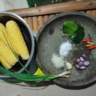 Step 1 Dadar Jagung Manis