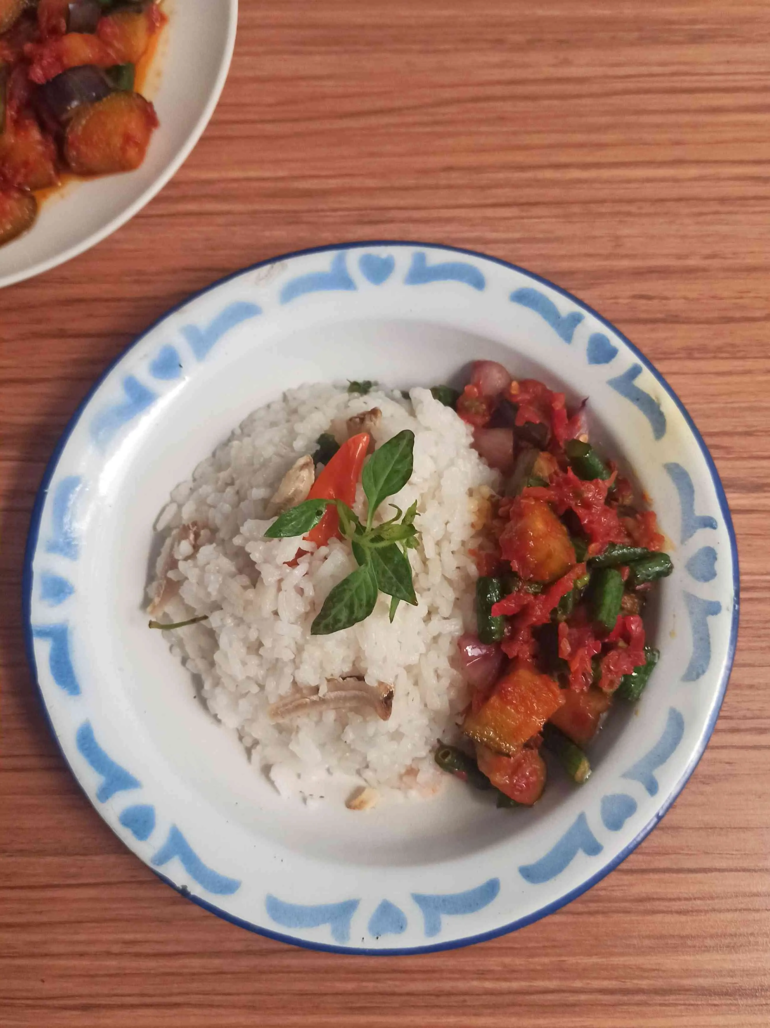 Nasi Bekepor dan Sambal Raja Kutai