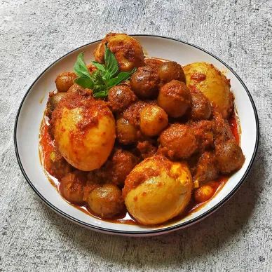 Rendang Telur dan Baby Potato #JelajahBarat