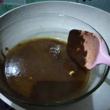 Lelehkan terlebih dahulu bahan C.