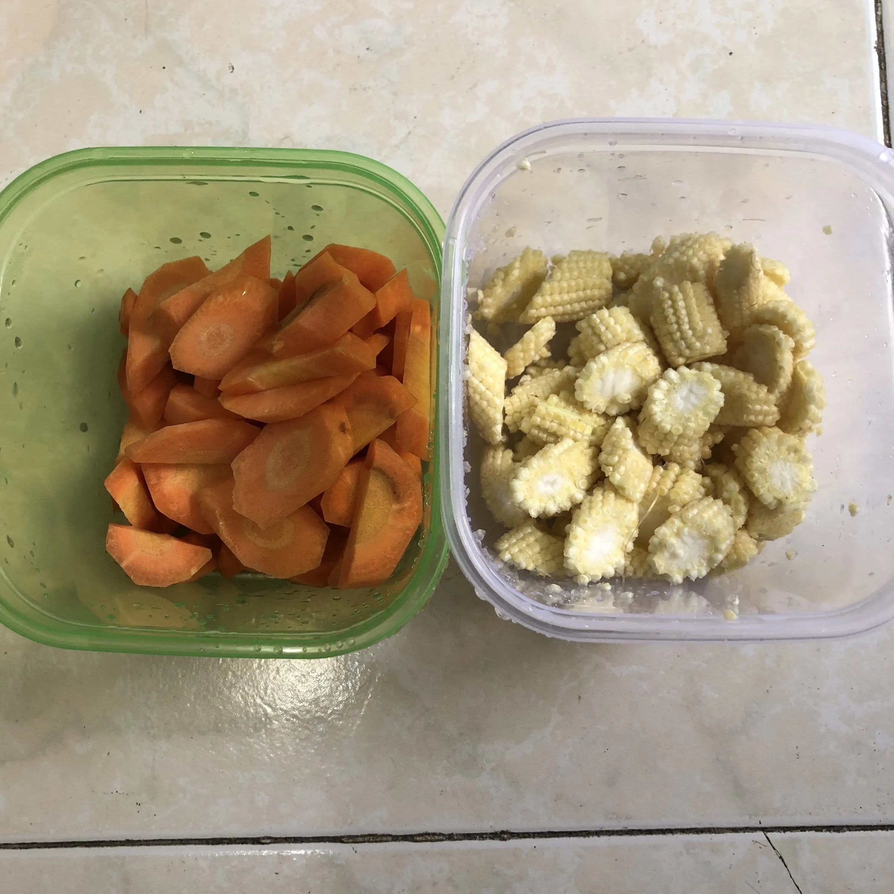 Step 1 Tumis Jamur Baby Corn