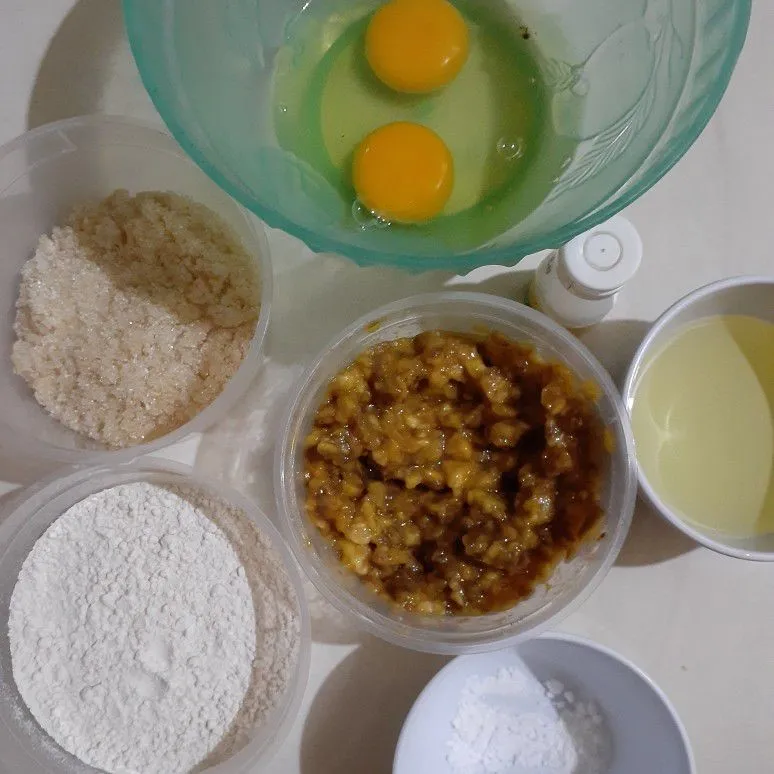 Step 1 Bolu Pisang Kukus
