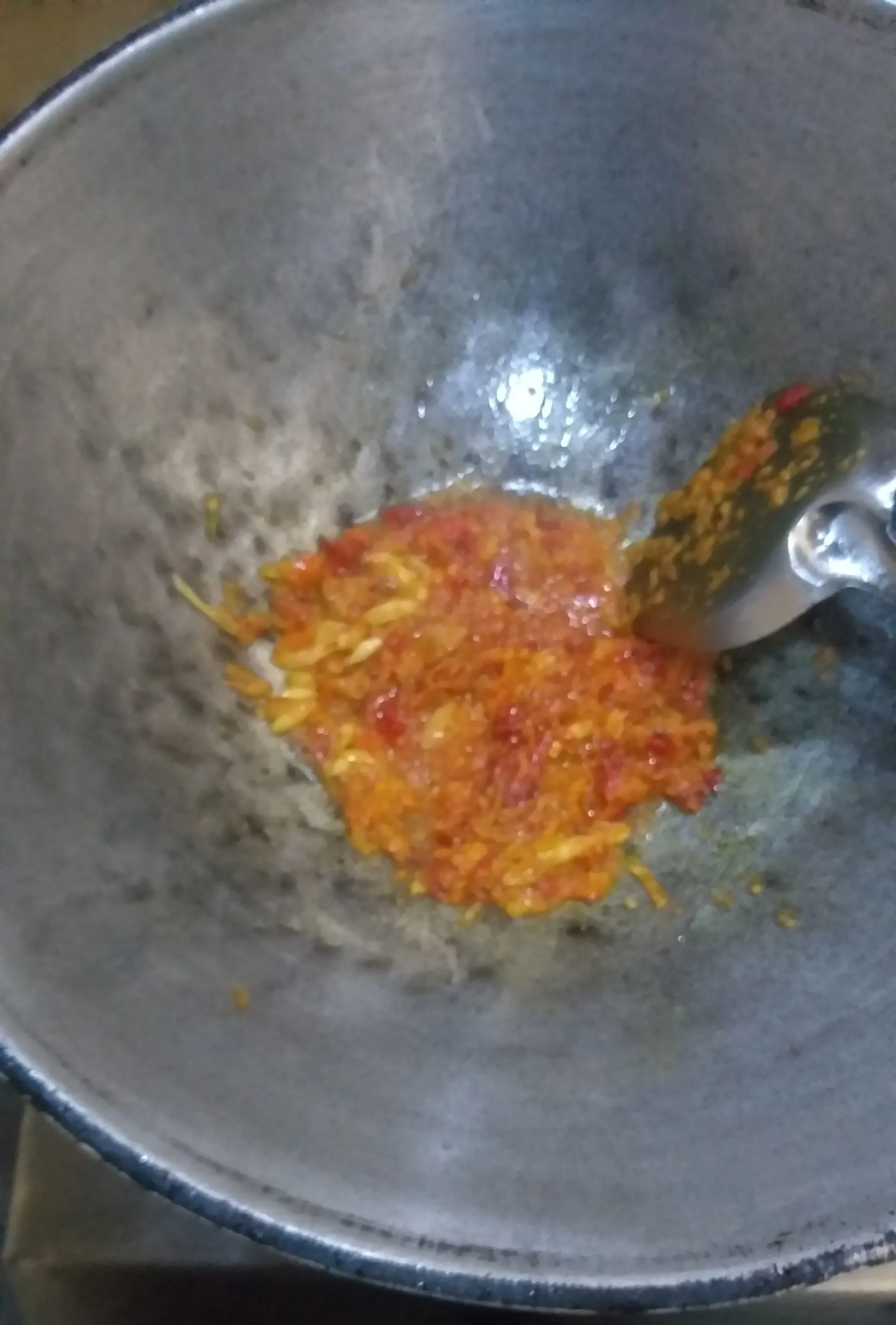 Step 3 Cah Udang Labu Siam