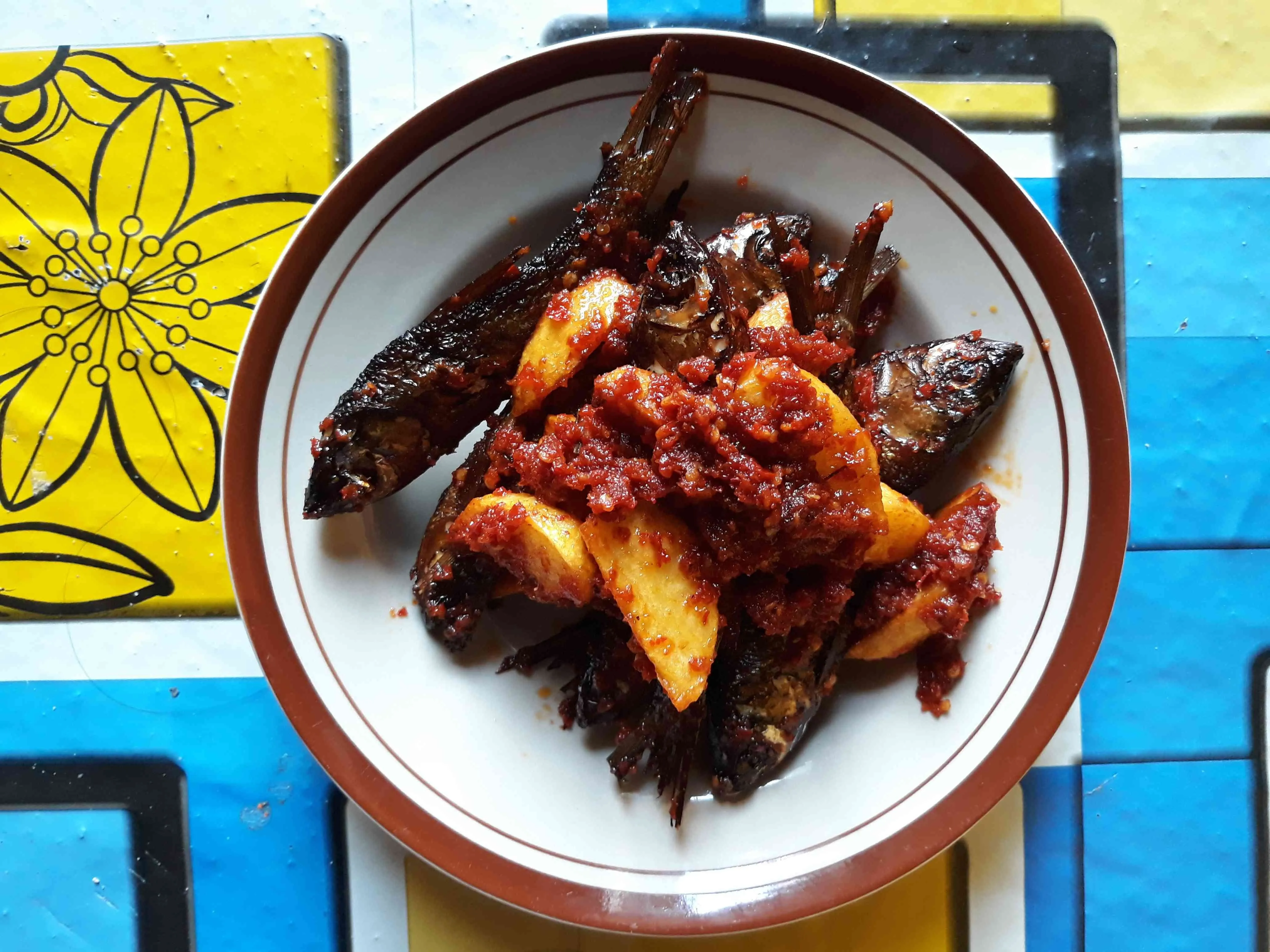 Balado Kentang Ikan Salai