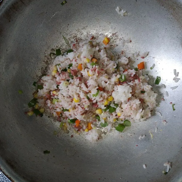 Step 4 Nasi Goreng Kornet