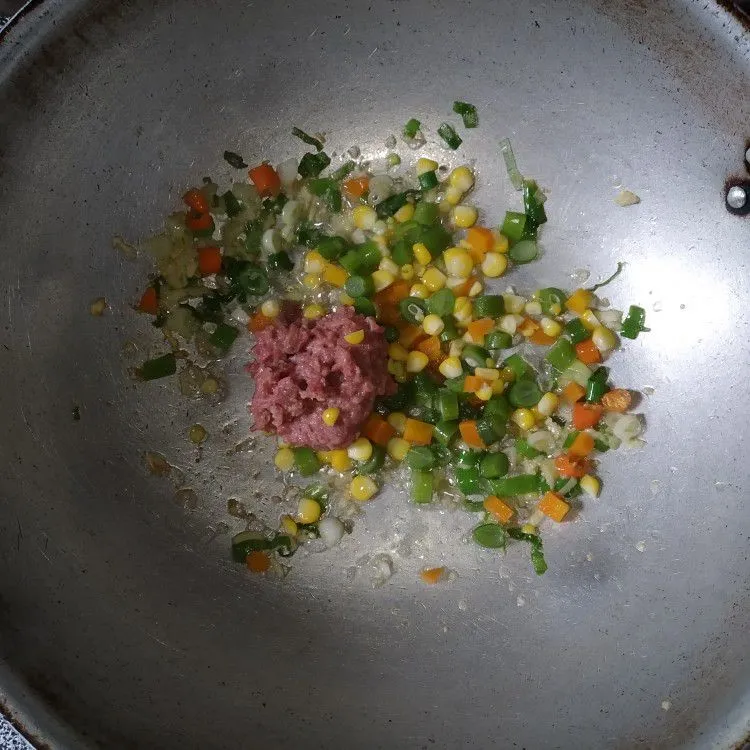 Step 3 Nasi Goreng Kornet