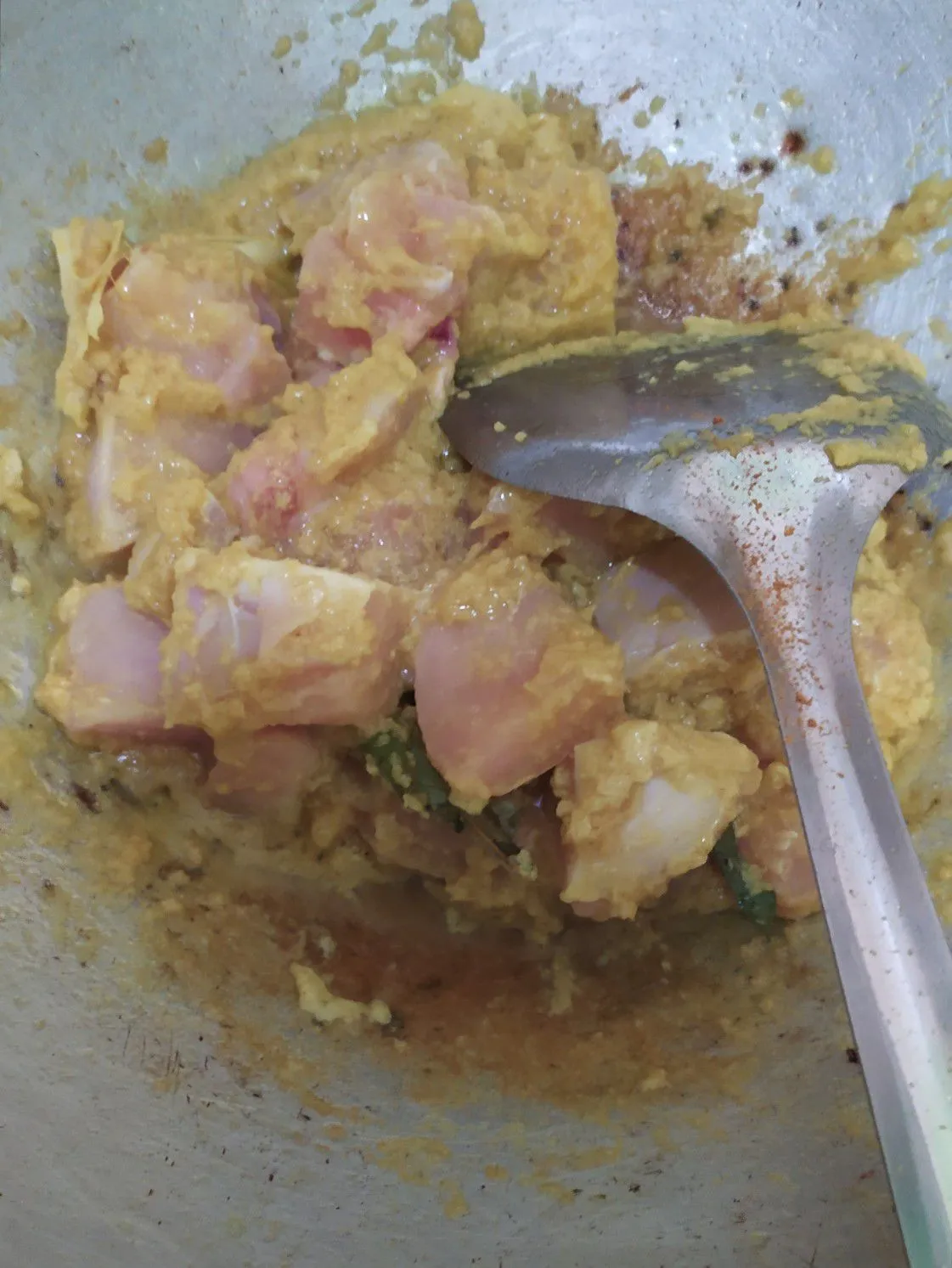 Step 3 Pepes Ayam Tanpa Daun