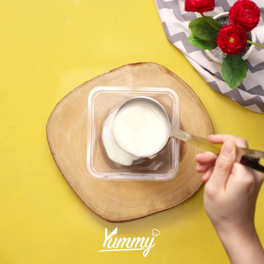 Step 2 Puding Susu Buah