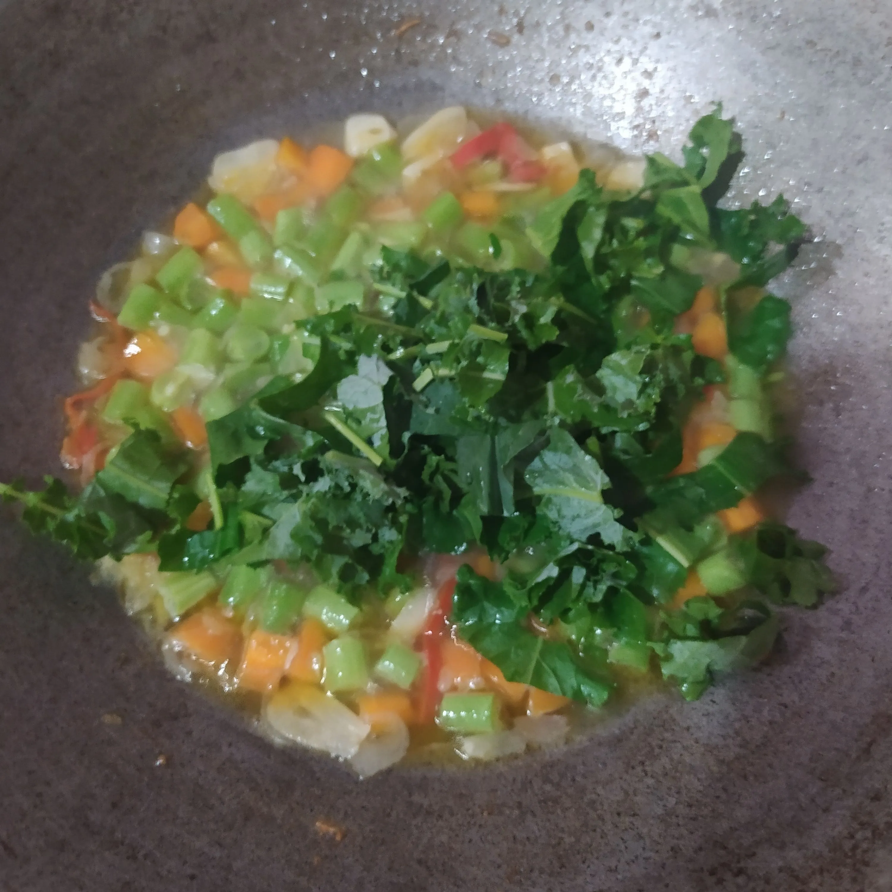 Step 5 Tumis Wortel Buncis Kale