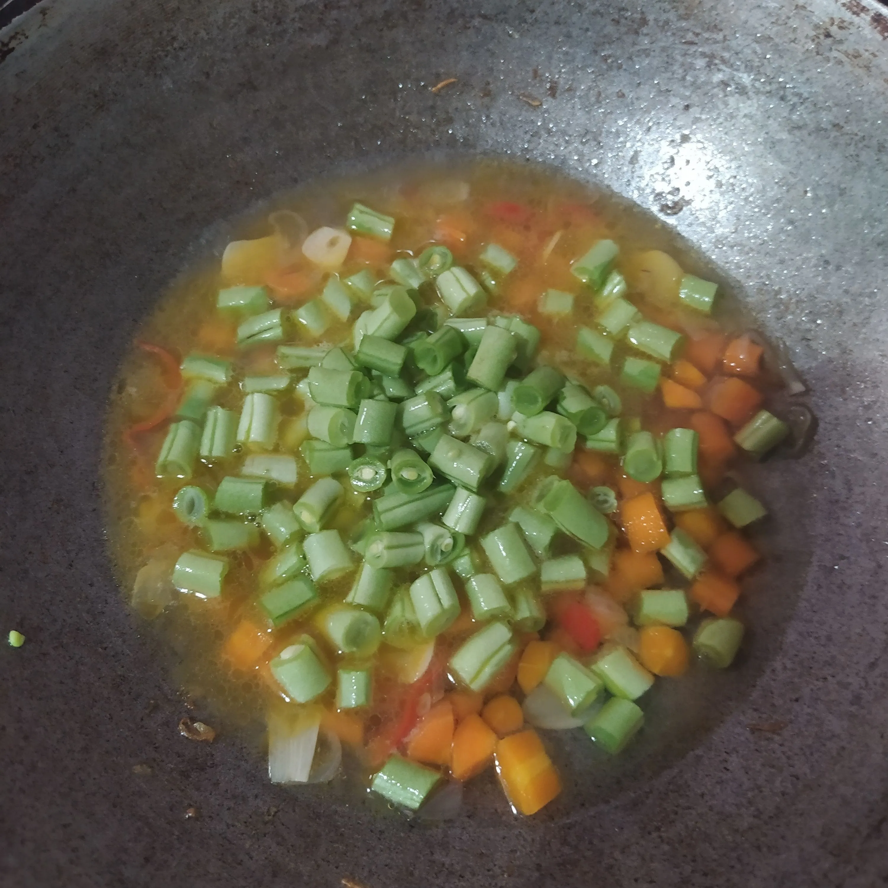Step 4 Tumis Wortel Buncis Kale