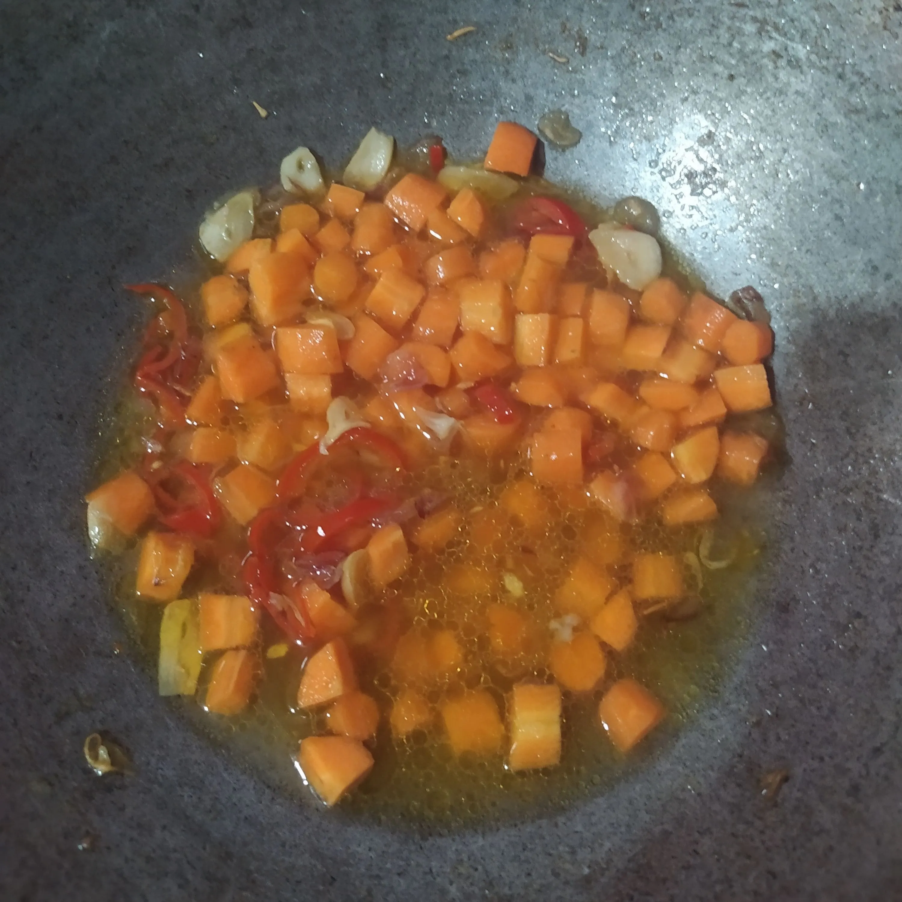 Step 3 Tumis Wortel Buncis Kale