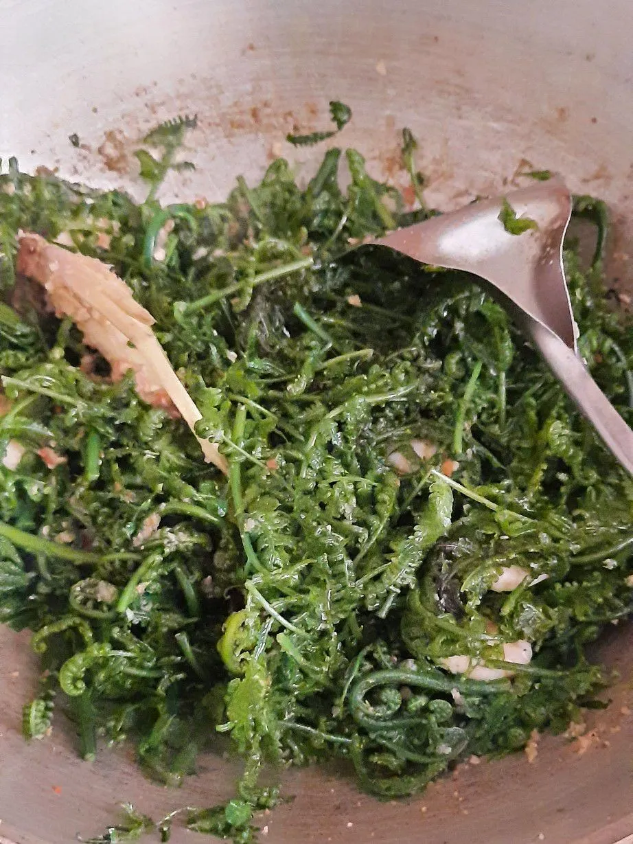Step 4 Sayur Pakis