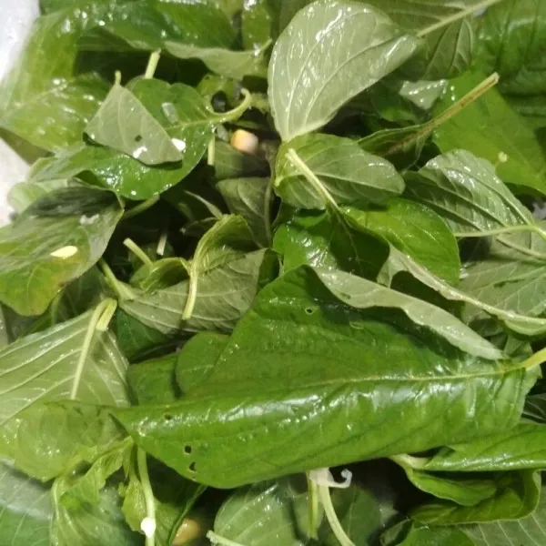 Tambahkan daun bayam yang sudah di cuci bersih, aduk rata dengan bumbu. Masak sebentar saja, agar teksturnya tetap crunchy tidak lembek, angkat dan sajikan.