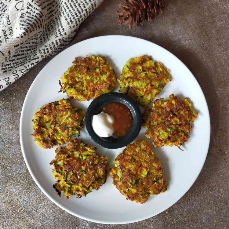 Carrot Zucchini Fritters