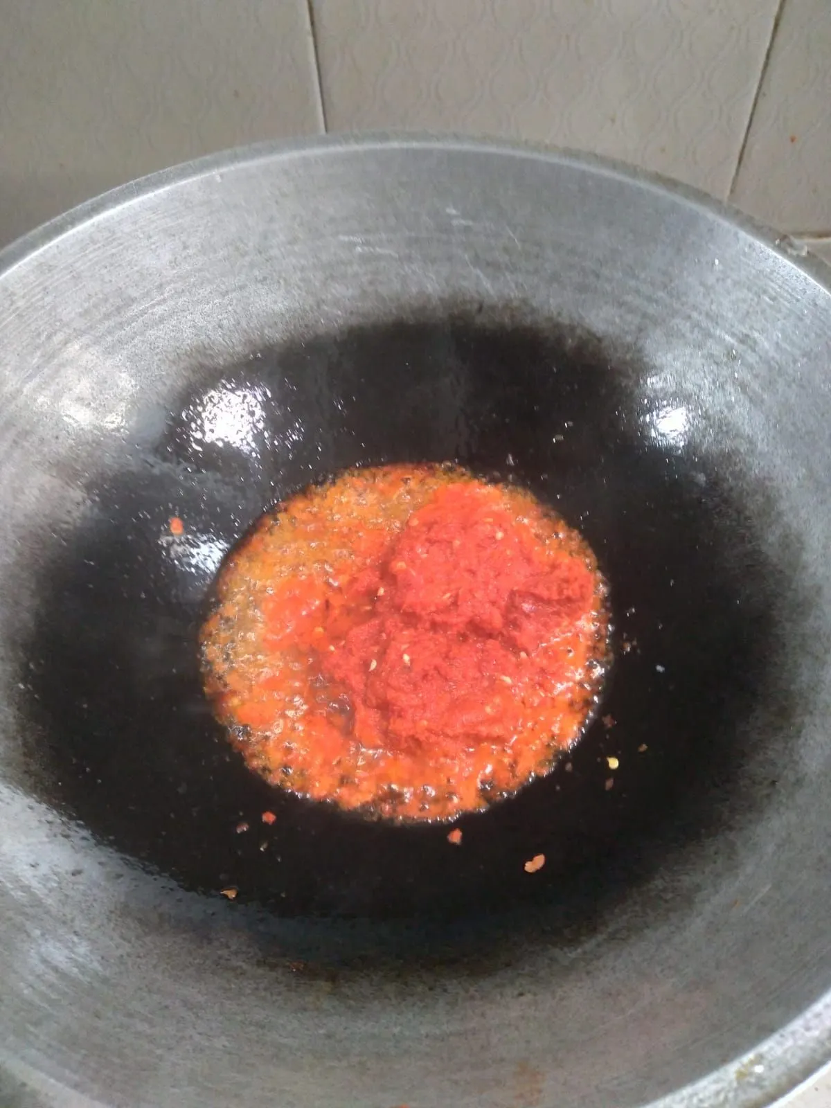 Step 2 Tumis Oncom Pedes