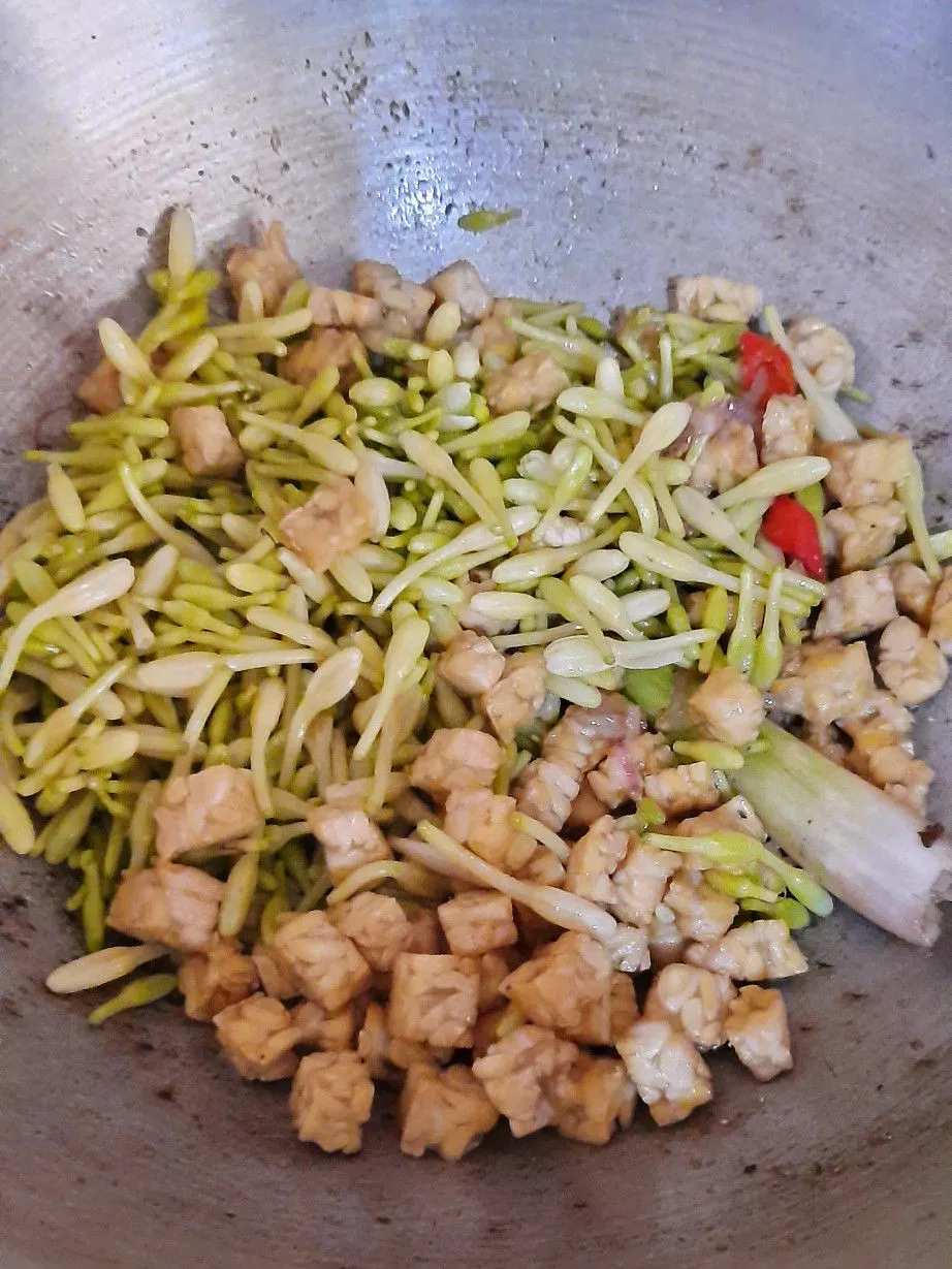 Step 4 Tumis Bunga Pepaya