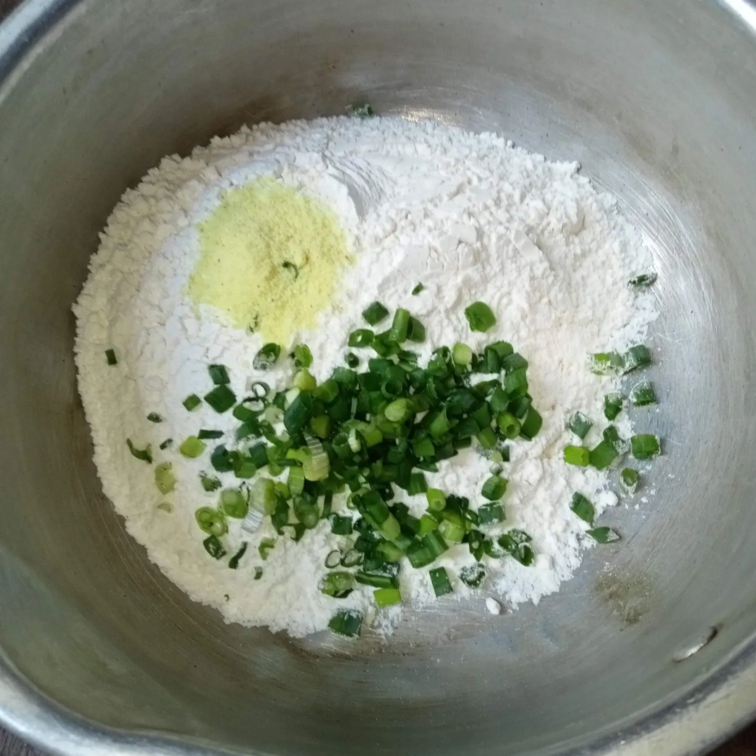 Step 1 Cucur Bawang