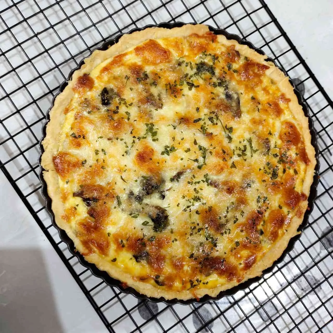 Smoked Beef & Cheese Quiche
