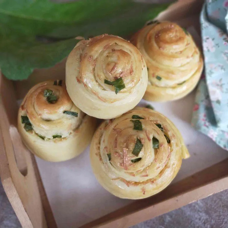 Green Onion Roll Bread #DiRecookYummy