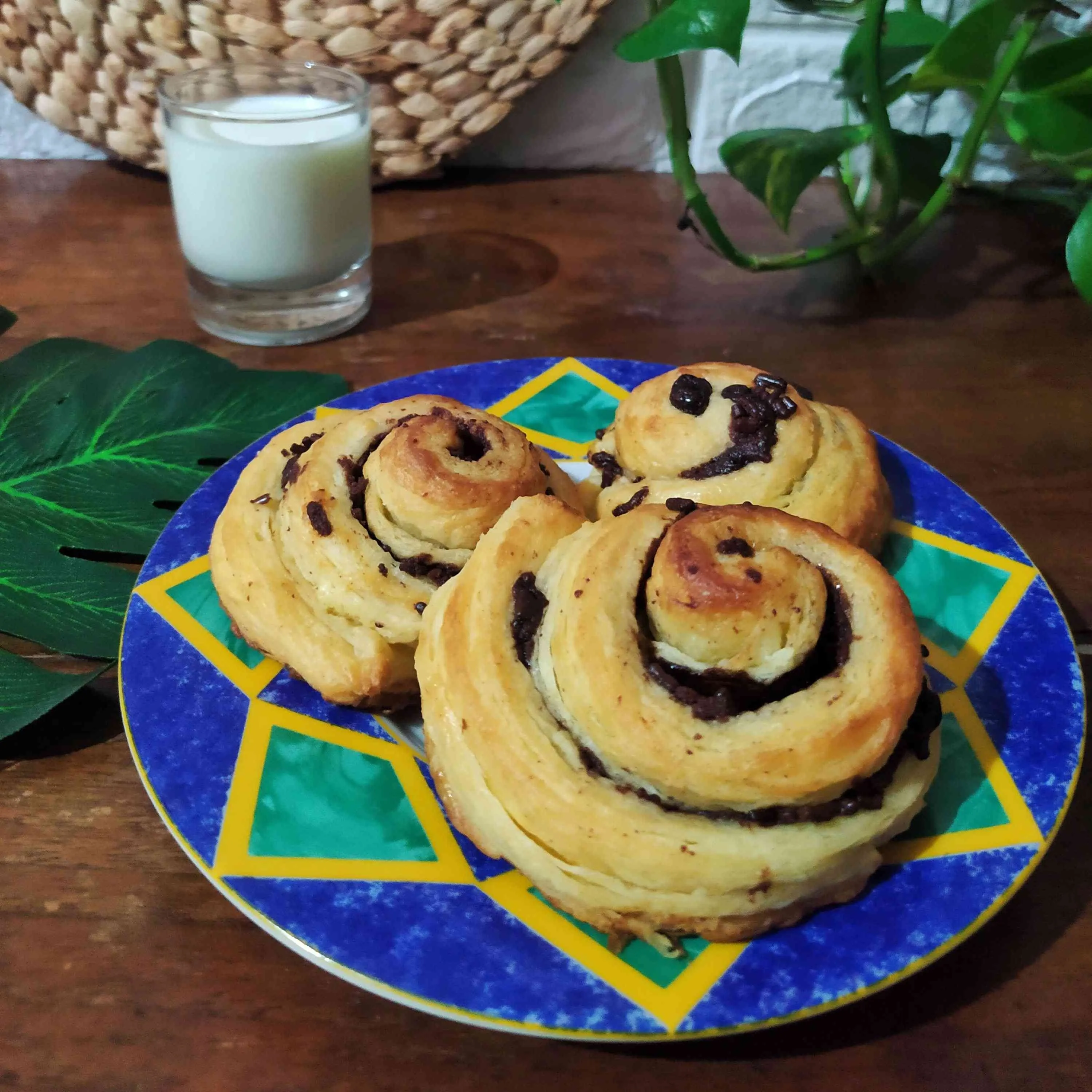 Chocolate Roll Croissant #DiRecookYummy