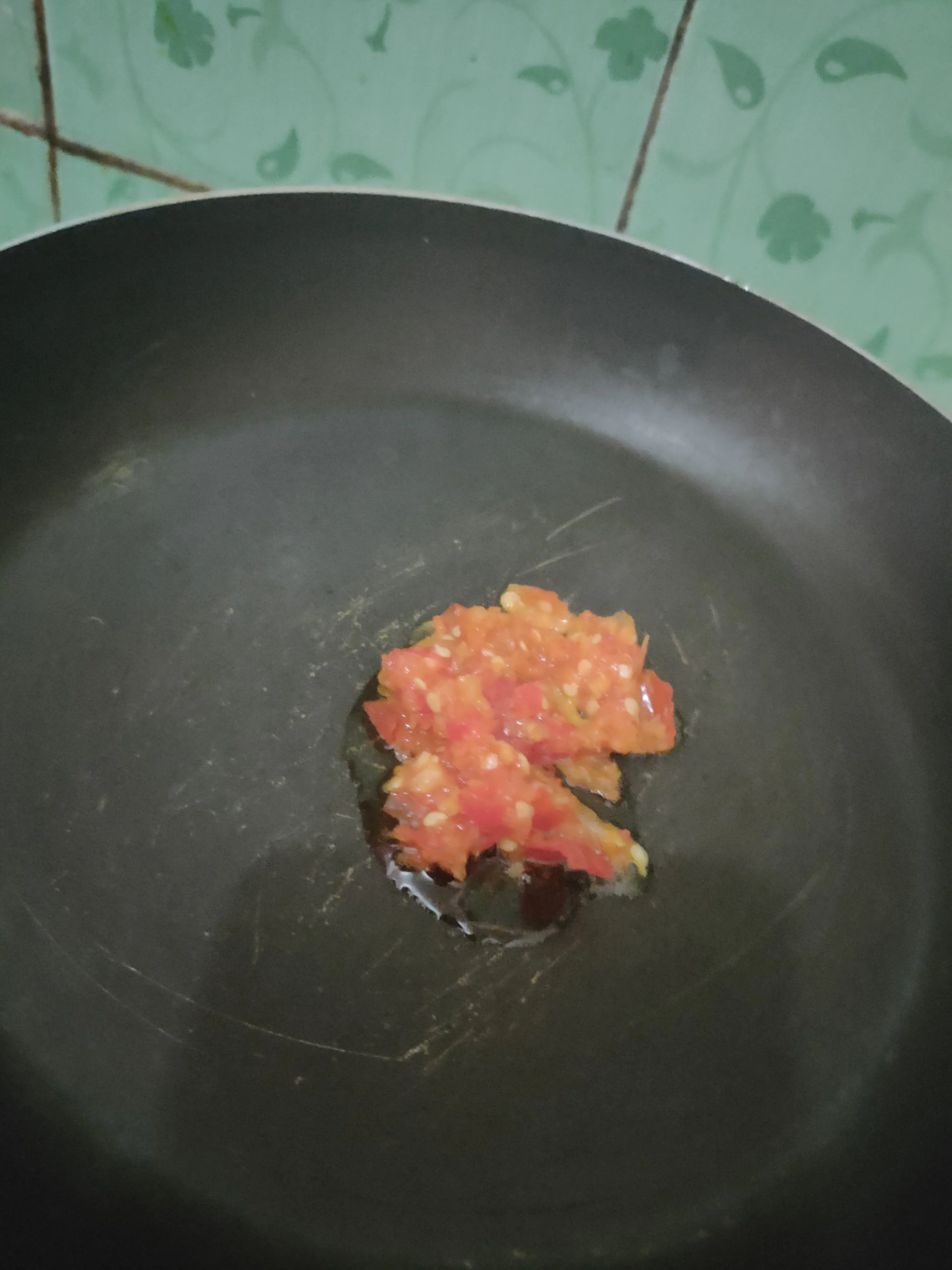 Step 7 Sawi Gulung isi Tahu Ayam