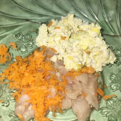 Step 3 Sawi Gulung isi Tahu Ayam