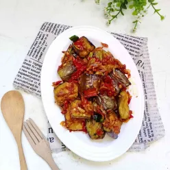 Balado Terong Rebon