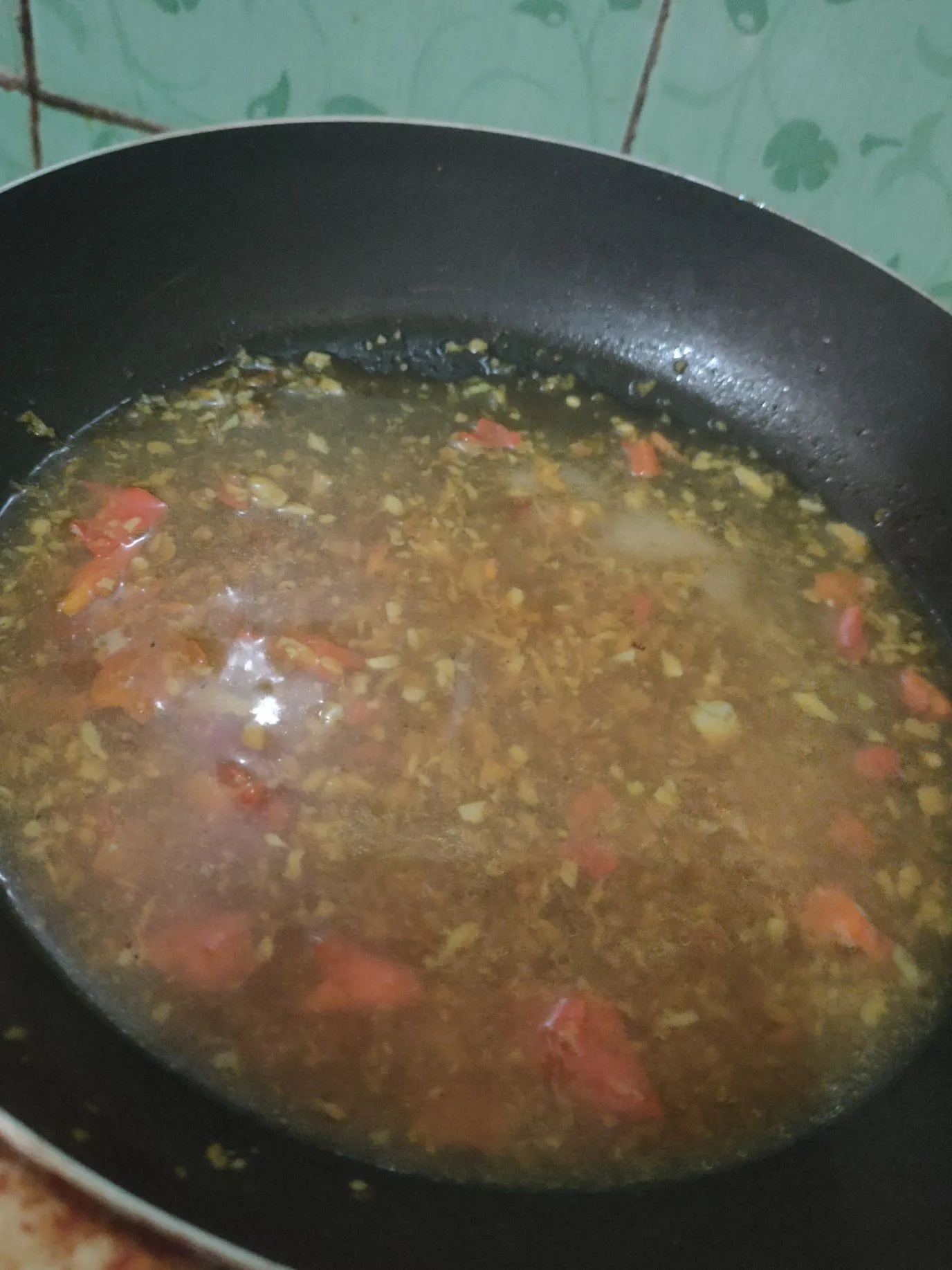 Step 8 Sawi Gulung isi Tahu Ayam