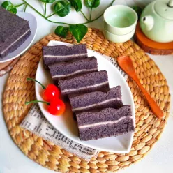 Bolu Kukus Ubi Ungu Lapis Keju