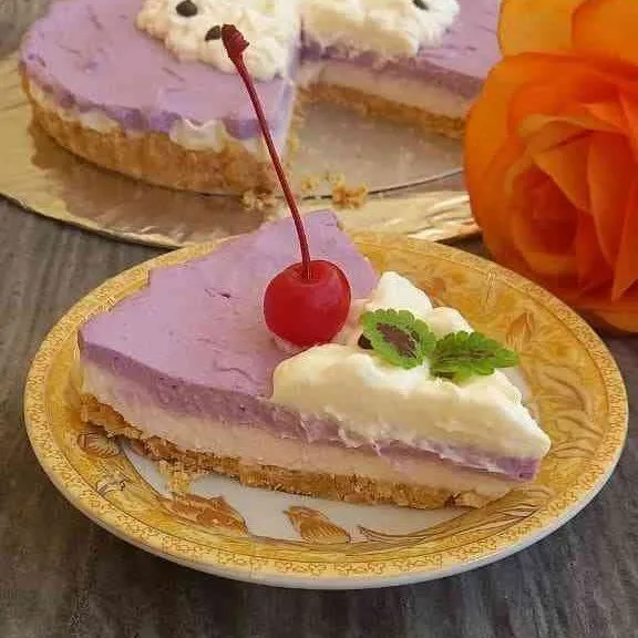 BTS Purple Cheese Cake